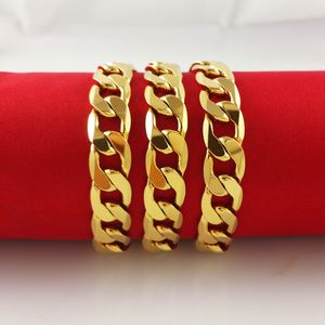Whoelsale 24K желтое золото заполнены мужские ожерелье 24 