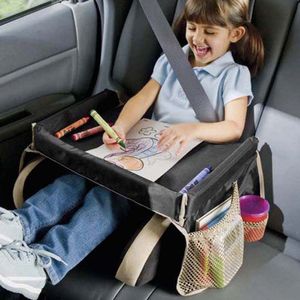 Vassoio per seggiolino di sicurezza per auto da viaggio in 5 colori Vassoio per snack per bambini Portabevande pieghevole per tavolo da pranzo per auto impermeabile