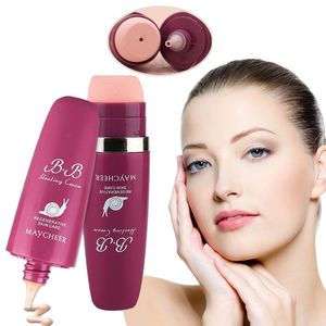 MAYCHER Snail Cealing BB Creme Multimefeito Maquiagem Base Creme Controle de óleo Regenerativo SPF 30 Sun Block Beauty Skin Care Products