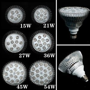 1X Full Spectrum LED Grow Lights 21W 27W 36W 45W 54W E27 LED Grow Lamp PAR 38 30 Лампа для цветочных растений Система гидропоники Grow Box Spotlight