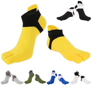 Tüm Sezon Yetişkin Spor Ayak Çorap Erkek Kadın Rahat Çorap Nötr Nefes Örgü Yumuşak Konfor Ayak Ayak Parmak Çorap 6 Renkler Için Satış