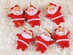 1000 adet / grup Ücretsiz Kargo Mini Noel Baba Noel Süs Dekorasyon Malzemeleri Chrismas Ağacı Noel Hediyesi Için Kolye