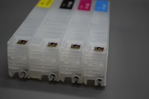 4 adet / grup, HP970BK HP971C, HP971M, HP971Y 4 renk ayarlı HP X451 mürekkep püskürtmeli yazıcı için kalıcı çip ile doldurma mürekkep kartuşu.
