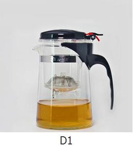 Teiera in vetro resistente al calore da 500 ml Set da tè per fiori Bollitore per Puer Teiera per caffè PH1