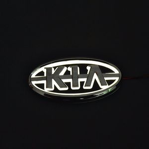 Araba Stil 11 9cm 6 2cm 5D Arka Rozet Ampul Amblem Logo LED Işık Çıkartma Lambası Kia K5 Sorento Soul Forte Cerato Sportage Rio226J