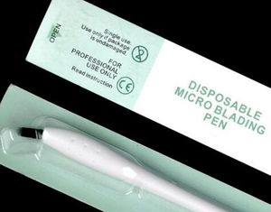 Sobrancelha de alta Qualidade caneta descartável microblanding com 12/14/17 / 18U agulha Lâmina Manual Microblade Agulha Ferramenta