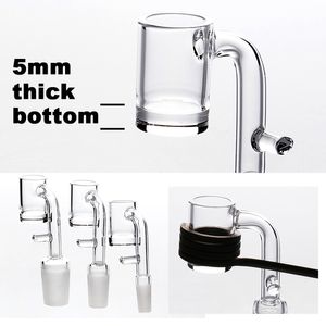 En Çok Satan Kalın Alt Elektronik Domeless Kuvars Banger Pairail 10/14 / 18mm Erkek Kadın 6 Boyutu 19.5mm Bowl