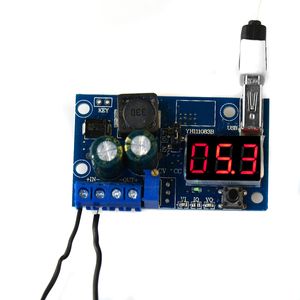 Светодиодный вольтметр LM2596 источник питания постоянного тока регулировка преобразователя понижающий модуль + USB B00295