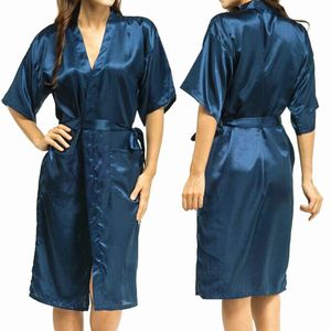 Wholesale-mens womens plus size longo satin banho robe sexy quimono seda roupão homens peignoir homme vestido vestido para homens vestes de verão