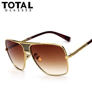 Atacado-Totalglasses óculos de sol dos homens mais novo Vintage Oversized Frame Goggle verão estilo marca Designer de óculos de sol Oculos De Sol UV400