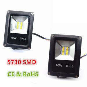 Mini 10 W 5730 SMD LED Taşkın Işık Su Geçirmez IP65 AC 85-265V Floodlight Peyzaj Aydınlatma Sıcak Beyaz / Soğuk Beyaz Yüksek Işık Verimliliği