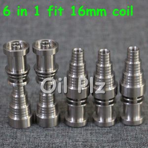 El Aletleri 6 in 1 Fit 16 mm Coil Domeless Titanyum Tırnak Erkek ve Kadın için