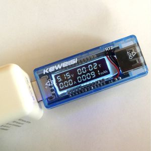 Keweisi KWS-V20 USB Volt Akım Voltaj Doktor Şarj Cihazı Kapasite Test Cihazı Metre Güç Bankası