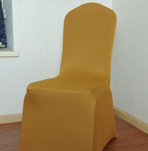 10 Cores Universal estiramento poliéster Spandex partido capas de cadeira do casamento para casamentos jantar Cozinha Cadeira Coberta venda quente