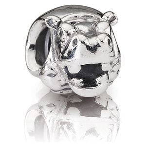 Andy Jewel Authentic 925 STERLING Gümüş Boncuklar Karmaşık Hippo Avrupa Pandora Tarzı Takı Bilezikler Kolye 790334