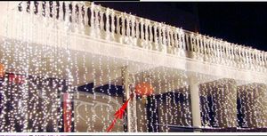 10mx3 m 1000Led Perde Işık Açık Noel Dize Peri Işıkları Düğün Arka Planlar Parti Topu Otel Dekorasyon 220 V 110 V gösterir