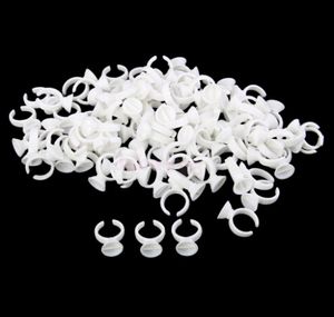 2016 New Arrival Disposable Glue Holder Ring Pallet for Eyelash Extension Tattoo Pigment Open Ring Wholesale 600Pcs/lot