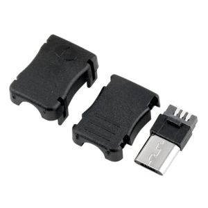 3 в 1 MK5P Micro USB 5 -контакт 5P T Port Male Speck Speck -ConnectorPlastic Cover для припов DIY