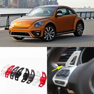 2pcs High Quality Alloy Add-On Steering Wheel Paddle Shifters Extension For VW Beetle Free shipping
