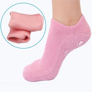 Yeni yumuşak spa jel çoraplar kuru ayak nemlendirici arıtma çorapları için çorapları nemlendirin Çoraplar Çatlak Cilt Tedavisi