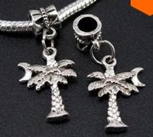 100pcs Tibet Gümüş ağaç Charms kolye Dangle Boncuk Avrupa Bilezik 21mm Fit