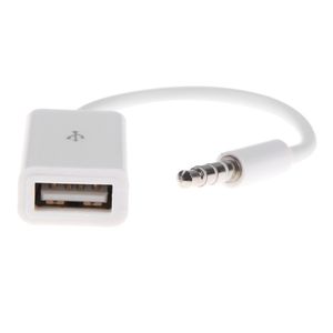 2 шт. 3,5 мм штекер AUX аудио штекер к USB 2,0 Женский конвертер шнур кабель для автомобиля Mp3