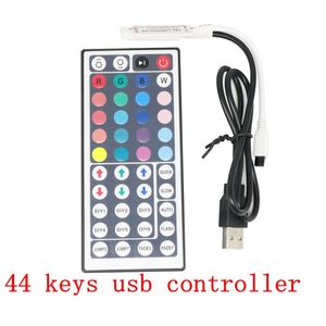 10SET 5-12V USB 44KEY RGB контроллер для 5В USB светодиодная полоска Ligh RGB SMD 5050