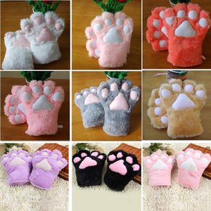 Parti malzemeleri seksi hizmetçi kedi anne kedi pençe eldivenleri cosplay aksesuarları anime kostüm peluş eldiven pençe glovessupplies 2167