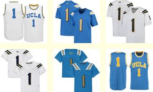 Erkek Kadın Gençlik / Çocuk UCLA Bruins Kişiselleştirilmiş / Özelleştirilmiş NCAA Jersey Beyaz Mavi Herhangi Bir Ad Herhangi Bir Numara En Kaliteli Drop Shipping Ucuz