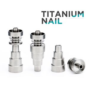 Ferramentas manuais Metal Banger Domeless Titanium Nail 10mm 14mm Macho Femal Joint 2/4/6 em 1 com 6 tipos diferentes