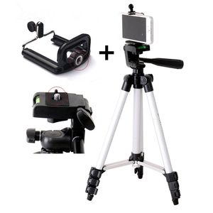 Portable Tripod 4 Sections Tripod+Phone Holder For Cellphone Smartphone Canon Sony Nikon Compact Camera Free Shipping