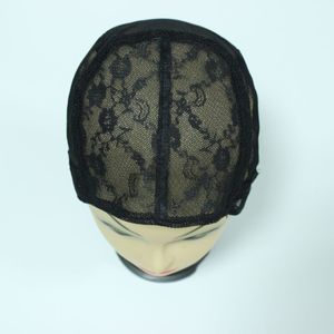 парик черного цвета, 5 шт., полная шапочка, сетка, еврейская основа, шапочки для париков, бесклеевой регулируемый ремешок на спине