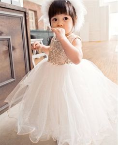 Vestidos de princesa lantejoulas bebê flor menina vestidos arco sem encosto vestido de festa Formal da dama de honra vestidos sem mangas vestidos de alta qualidade para crianças