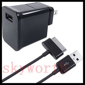 AC HOME REISE WANDLADEGERÄT NETZTEIL + USB-KABEL für SAMSUNG GALAXY TAB 2 3 4 S A TABLET PC