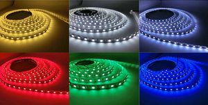 Mix Yüksek Işık Su Geçirmez LED Şerit 3528/5050/5630 DC12V 60LEDS / M 5M / Rulo Esnek RGB 5050 Tip