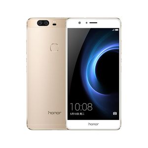 Оригинал Huawei Honor V8 4G LTE сотовый телефон Kirin 950 Octa Core 4 ГБ RAM 32 ГБ ROM Android 5,7-дюймовый 12-мегапиксельной идентификацией отпечатков пальцев Смарт-мобильный телефон