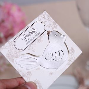 10PCS الحب الطيور Bookmarker مع شرابات المرجعية طالب هدية عرس الحسنات العناوين الإبداعية حزب عيد الميلاد جديد