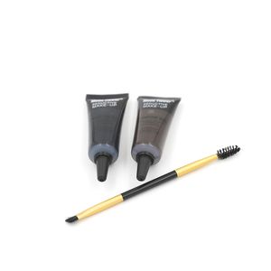 Augenbrauen-Gel-Set Braun mit Pinsel 1 Stück Sobrancelhas Augenbrauen-Gel-Make-up Augenbrauen M4026 Netto: 10 ml*2