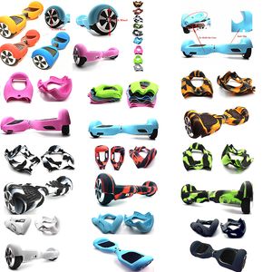 6.5 inch Hoverboard Electric Scooter Protective Silicone Case Self Balancing Scooter 2 Wheels 19 Colors Silicone Skin Case Cover Part DHL