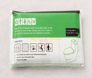 100 packs / lot Hızlı Kargo Yeni Tek Kullanımlık Kağıt Klozet Kamp Festivali Seyahat Loo Kapakları banyo seti aksesuarları