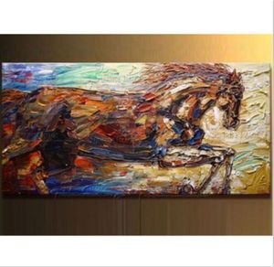 NOVO grande pintura 100% óleo animal pintado à mão na impressão em lona Cavalo Início Wall Decor Arte abstracta moderna Pinturas No Frame B66