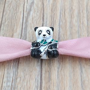 Andy Jewel Authentic 925 Sterling Gümüş Boncuklar Sevimli Panda Charm Charms, Avrupa Pandora Tarzı Takı Bilezikler Kolye 796256enmx