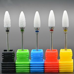 Wholesale High Quanlity Ceramic Nail Drill Bit For electric manicure machine accessories Nail Art Tools Electric Manicure Cutter Nail Files