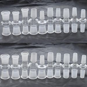 Glas-Wasserpfeifen-Adapter, Großhandel, Glas-Drop-Down-Adapter mit Stecker-Stecker-Adapter, Stecker-Buchse-Adapter, 10 mm, 14 mm, 18 mm