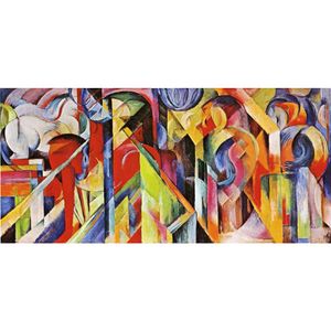 Абстрактная художественная живопись Франц Марк художественные работы репродукция конюшни животных животные масла картинка высококачественная декор ручной работы ручной работы