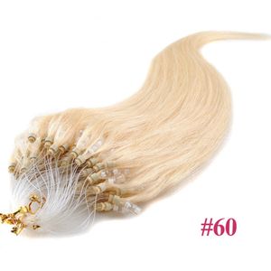 Elibess 5g / Strand 100 adet Ucuz Mikro Döngü Saç Uzatma Brezilyalı Remy Virgin İnsan Saç 16 