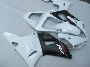 Yamaha YZF R1 2000 2001 için Ücretsiz Özel Fairing Kiti Siyah Beyaz Yüzler Set YZFR1 00 01 GF57