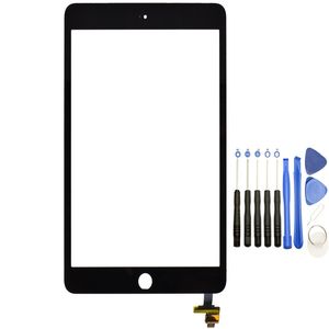 Touch Screen Glass Panel with Digitizer with IC Connector for iPad Mini 3 Black and White with Tools