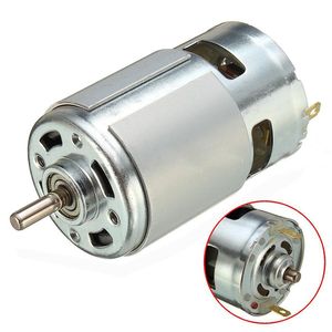 Powerful 12V-24V DC Motor 775 with Large Torque, Ball Bearings, and Quiet Operation