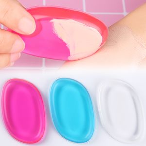Wholesale 10pcs Jelly Silisponge Powder Puff Silicone Gel Sponge for Face Foundation BB Cream Cosmetic Makeup Tool